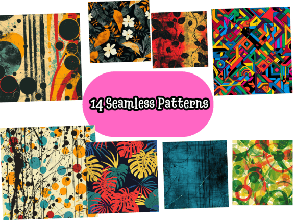 14 Seamless Patterns Bundle: Elevate Your Design Projects