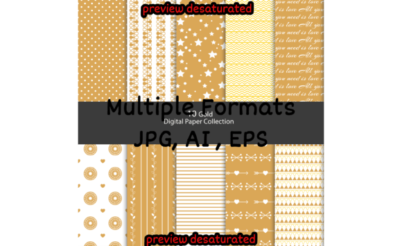 Golden Patterns with Shapes