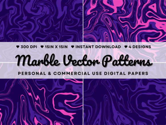 Marble Vector Patterns for Creative Projects