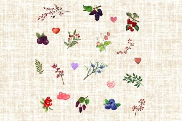 Seamless Patterns with Red Strawberries
