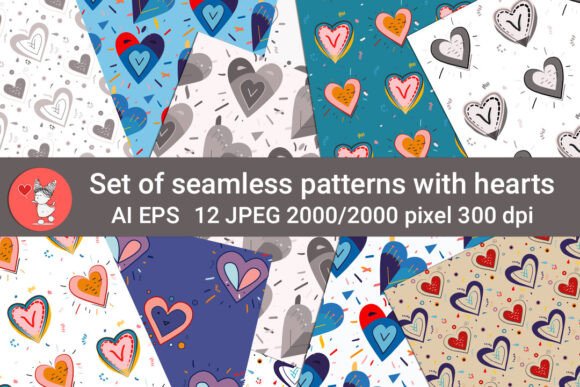 Transforming Creative Projects with a Set of Seamless Patterns with Hearts