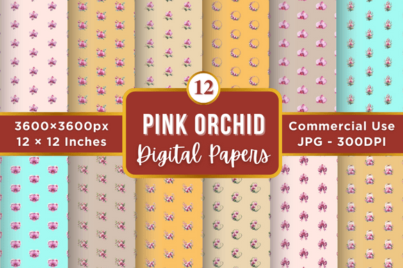 Unlocking Creativity with Pink Orchid Digital Paper Patterns